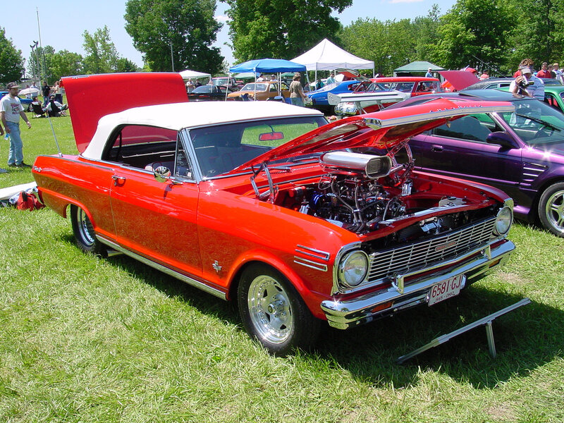 Red Classic Car — Outdoor, Summer, Photograph