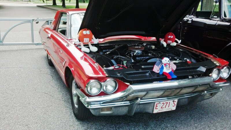 Red Classic Car — Patriotic