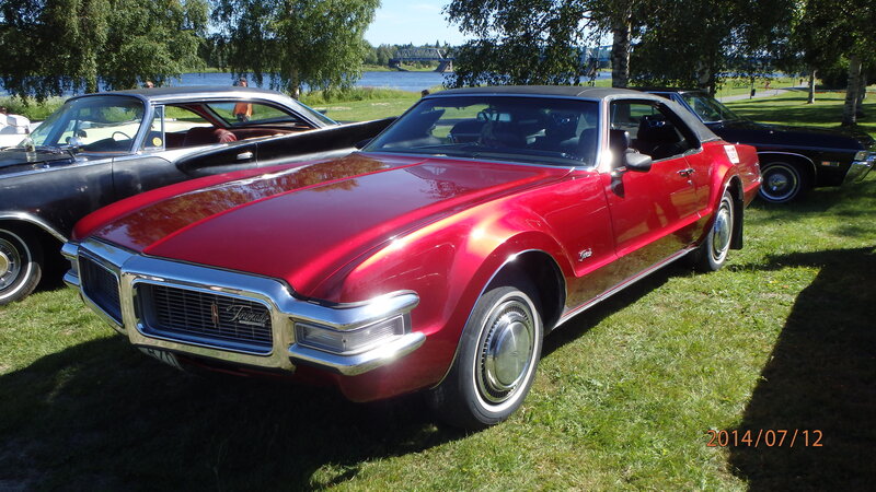 Red Classic Car — Serene, Summer, Photograph