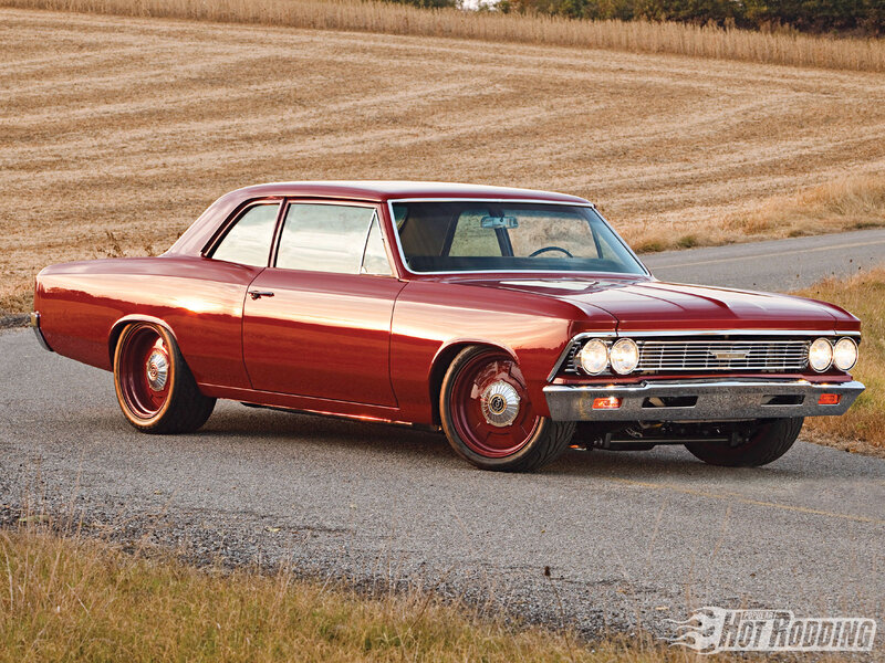 Red Classic Car — Serene, Sunset, Photograph