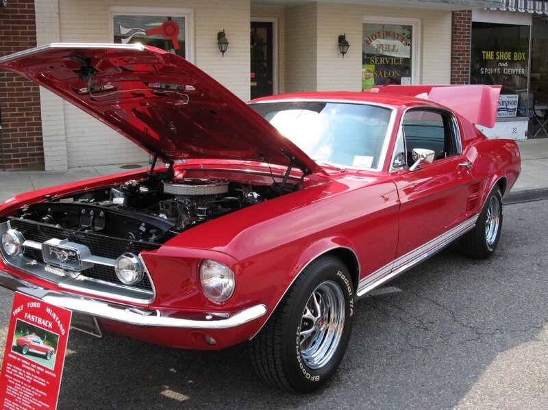 Red Classic Car — Showcase, Afternoon, Photograph