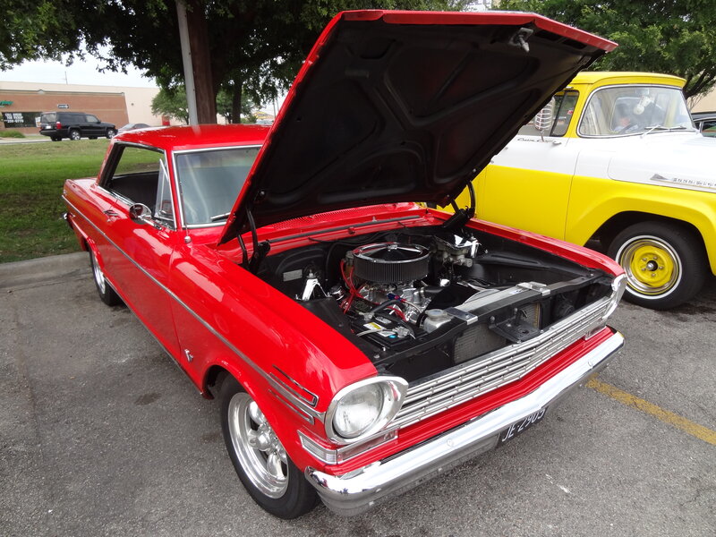 Red Classic Car — Showcase, Afternoon, Photograph, Truck