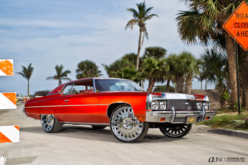 Red Classic Car — Sunny