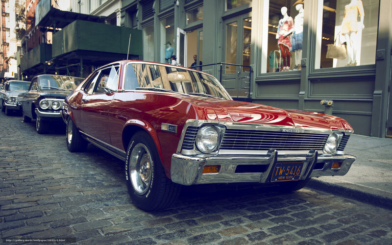 Red Classic Car — Urban