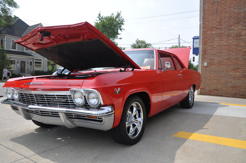 Red Classic Chevrolet — Calm, Afternoon