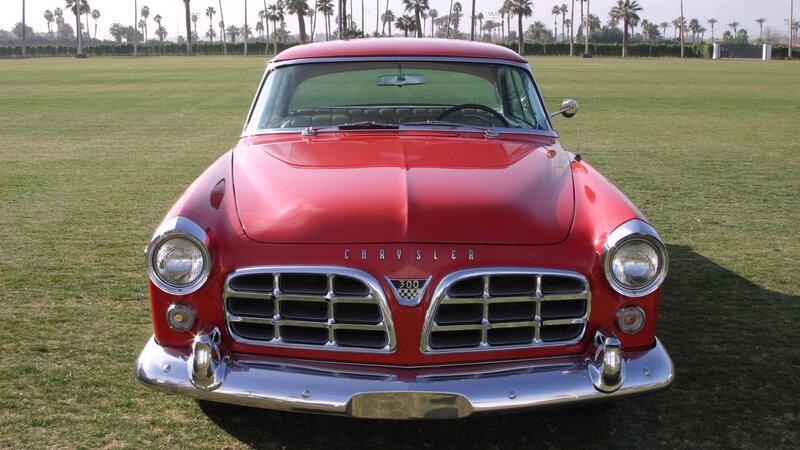 Red classic Chrysler 300