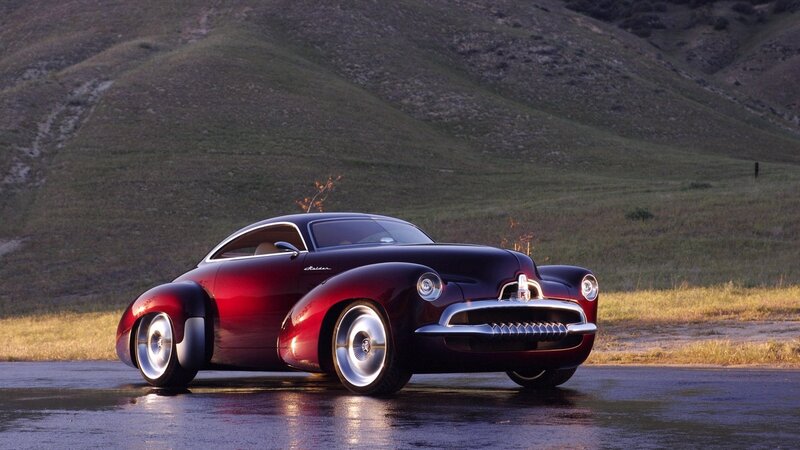 Red classic concept car