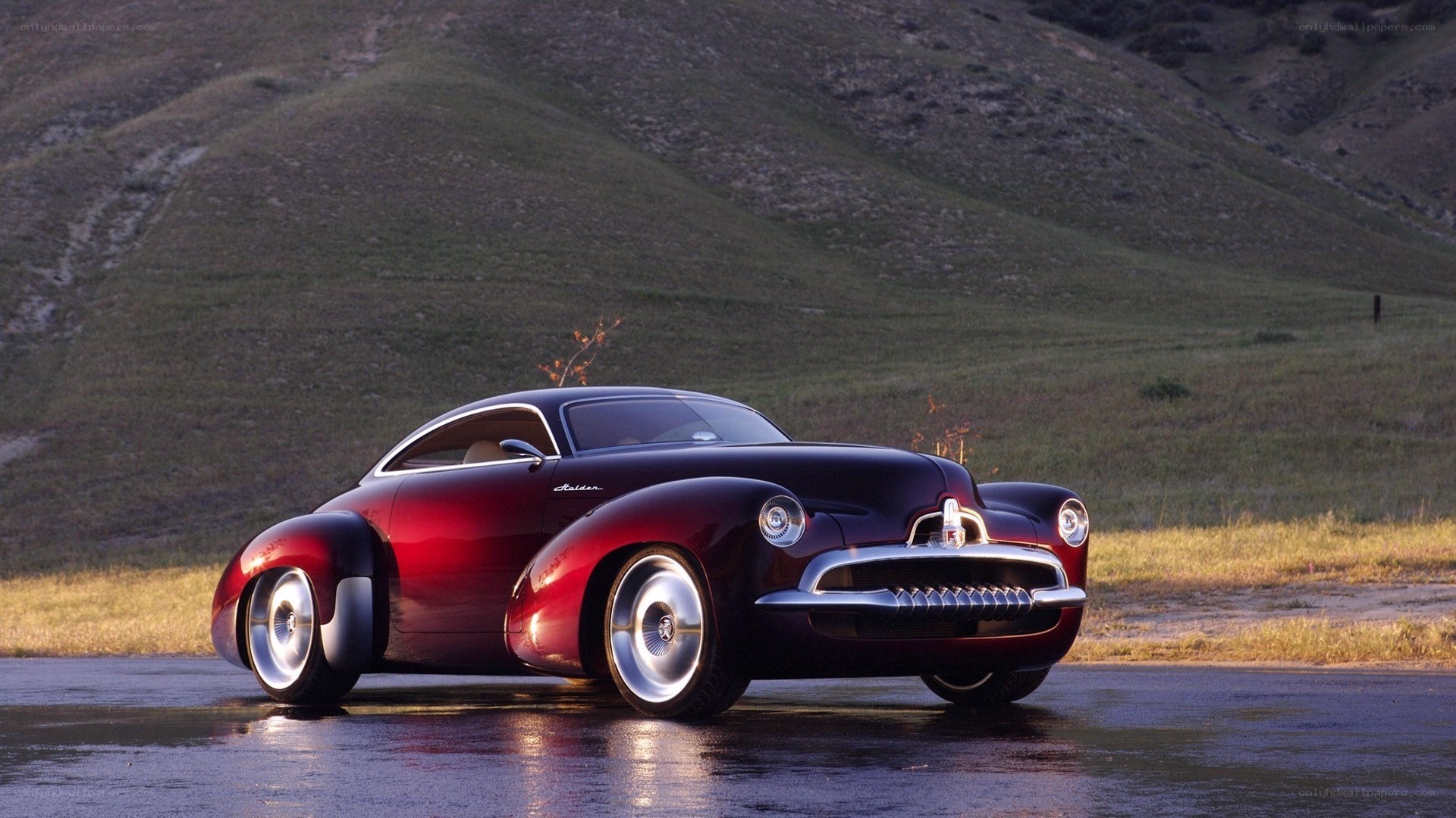Red classic concept car