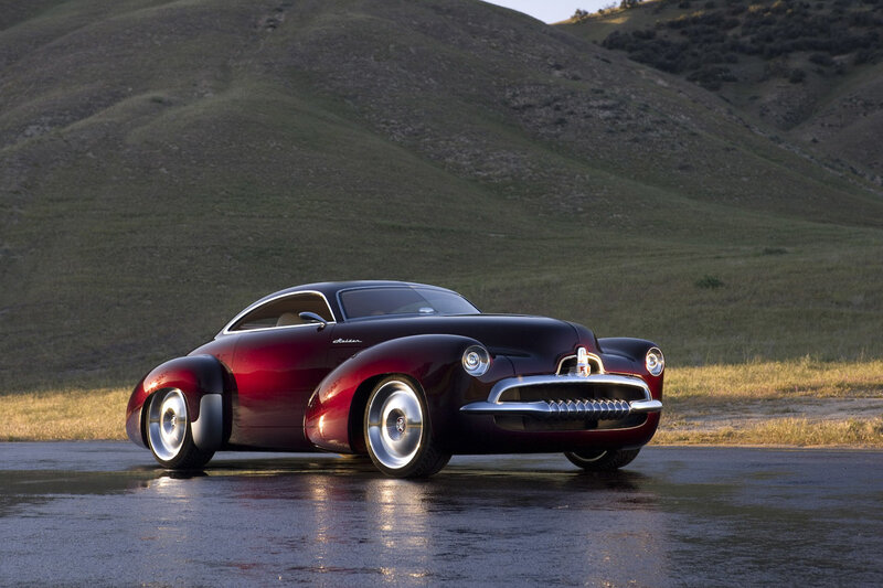 Red classic concept car