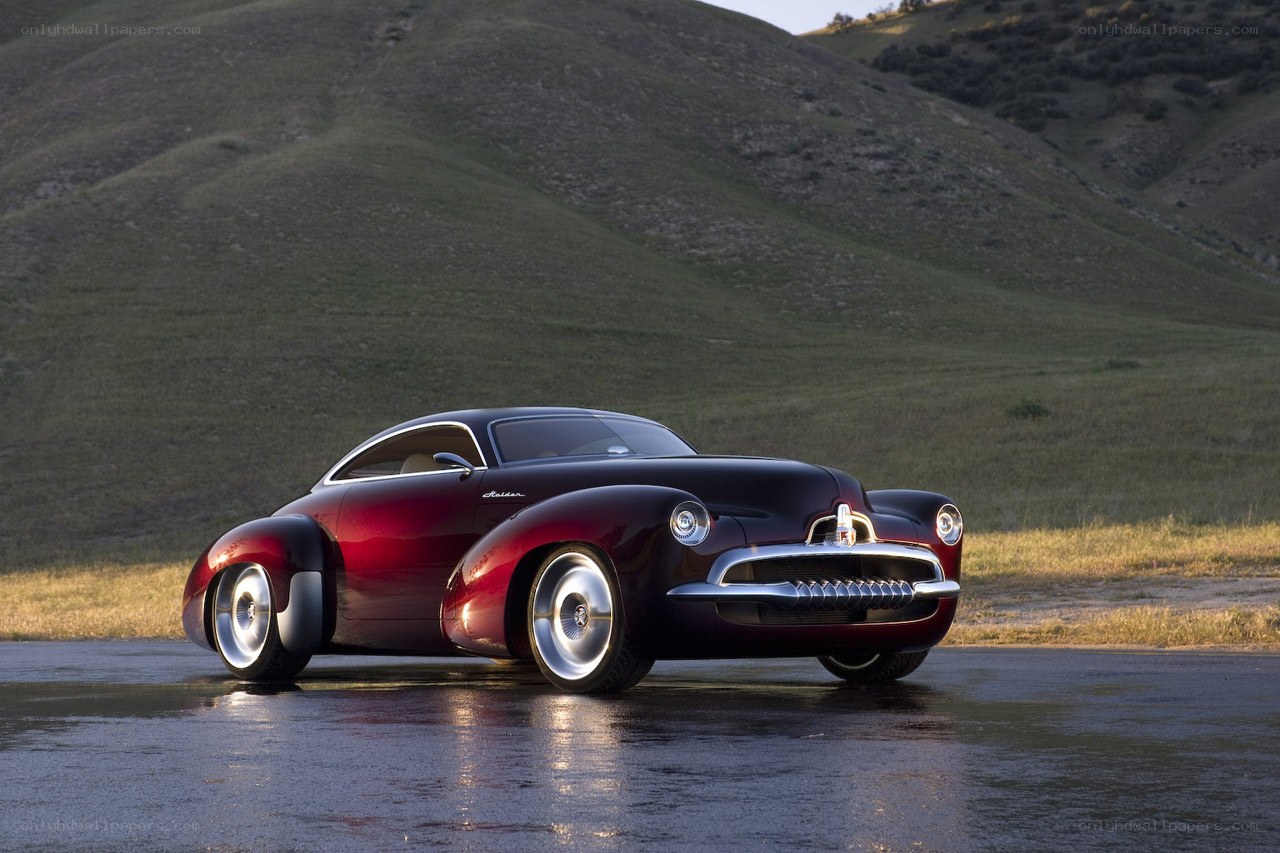 Red classic concept car