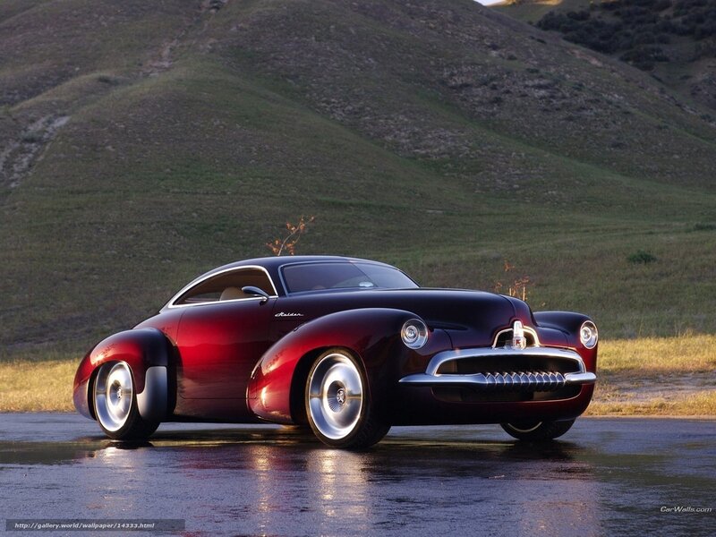 Red classic concept car