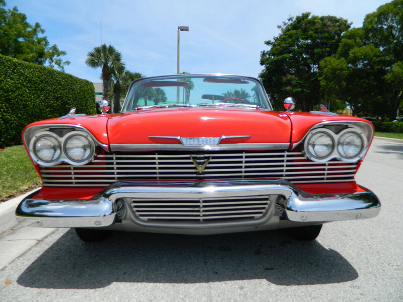 Red Classic Convertible — Bright, Afternoon, Photograph