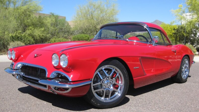 Red Classic Convertible — Bright, Sunny