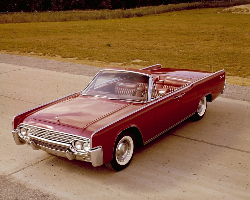Red Classic Convertible — Calm, Afternoon, Photograph, Car, Grass Field