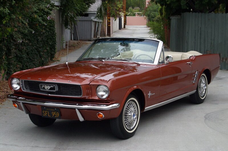 Red Classic Convertible — Calm, Afternoon, Photograph, Car, License Plate