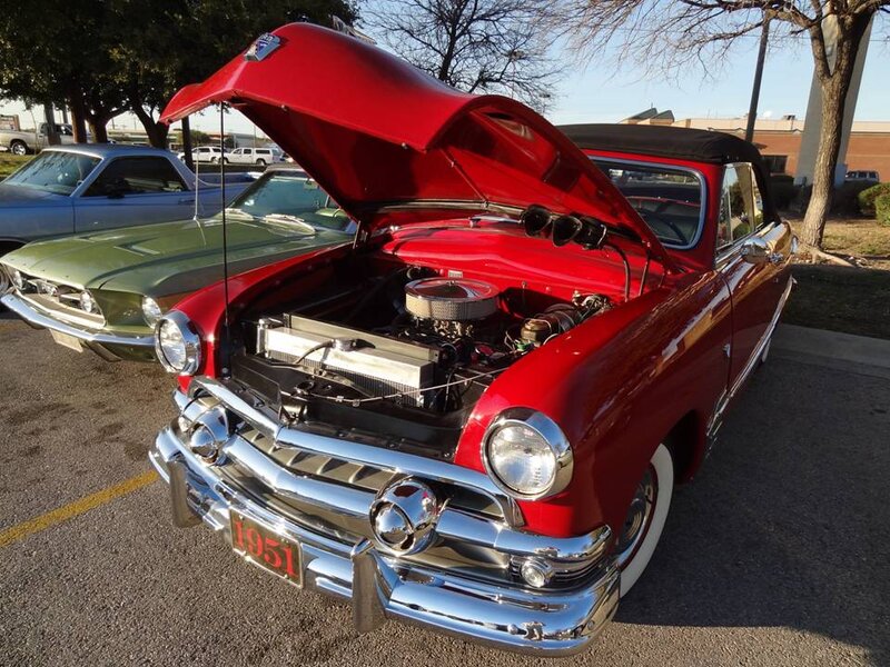Red Classic Convertible — Calm, Afternoon, Photograph, Car Show