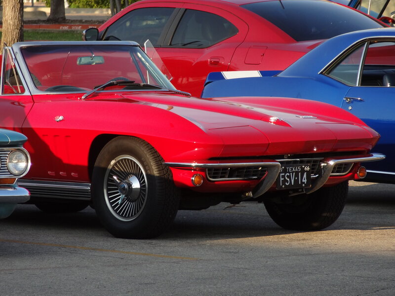 Red Classic Convertible — Calm, Afternoon, Photograph, Cars