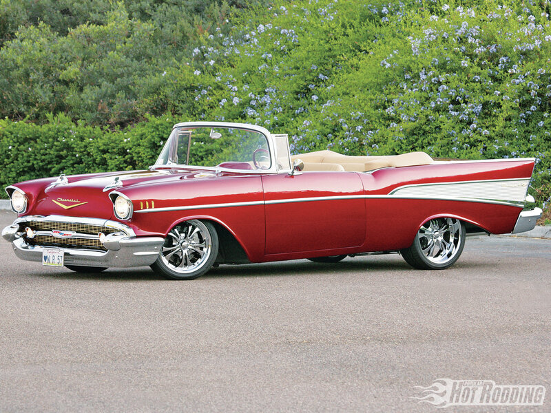Red Classic Convertible — Calm, Afternoon, Photograph