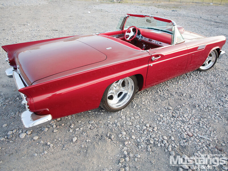 Red Classic Convertible — Calm, Afternoon
