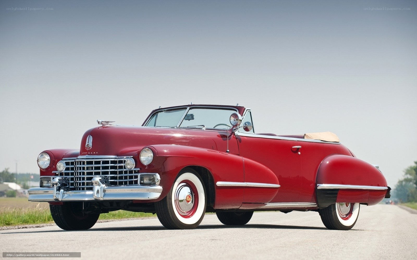 Red classic convertible car