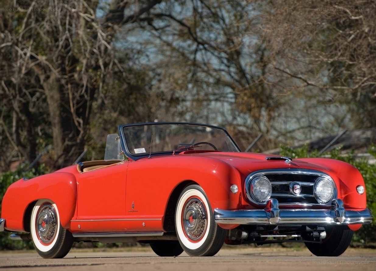 Red classic convertible car