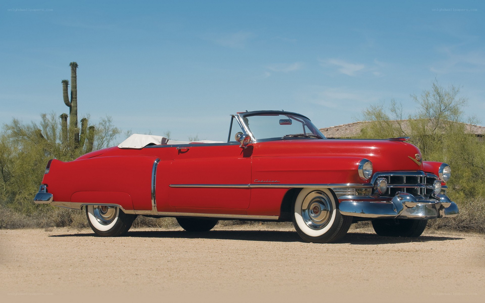 Red classic convertible car