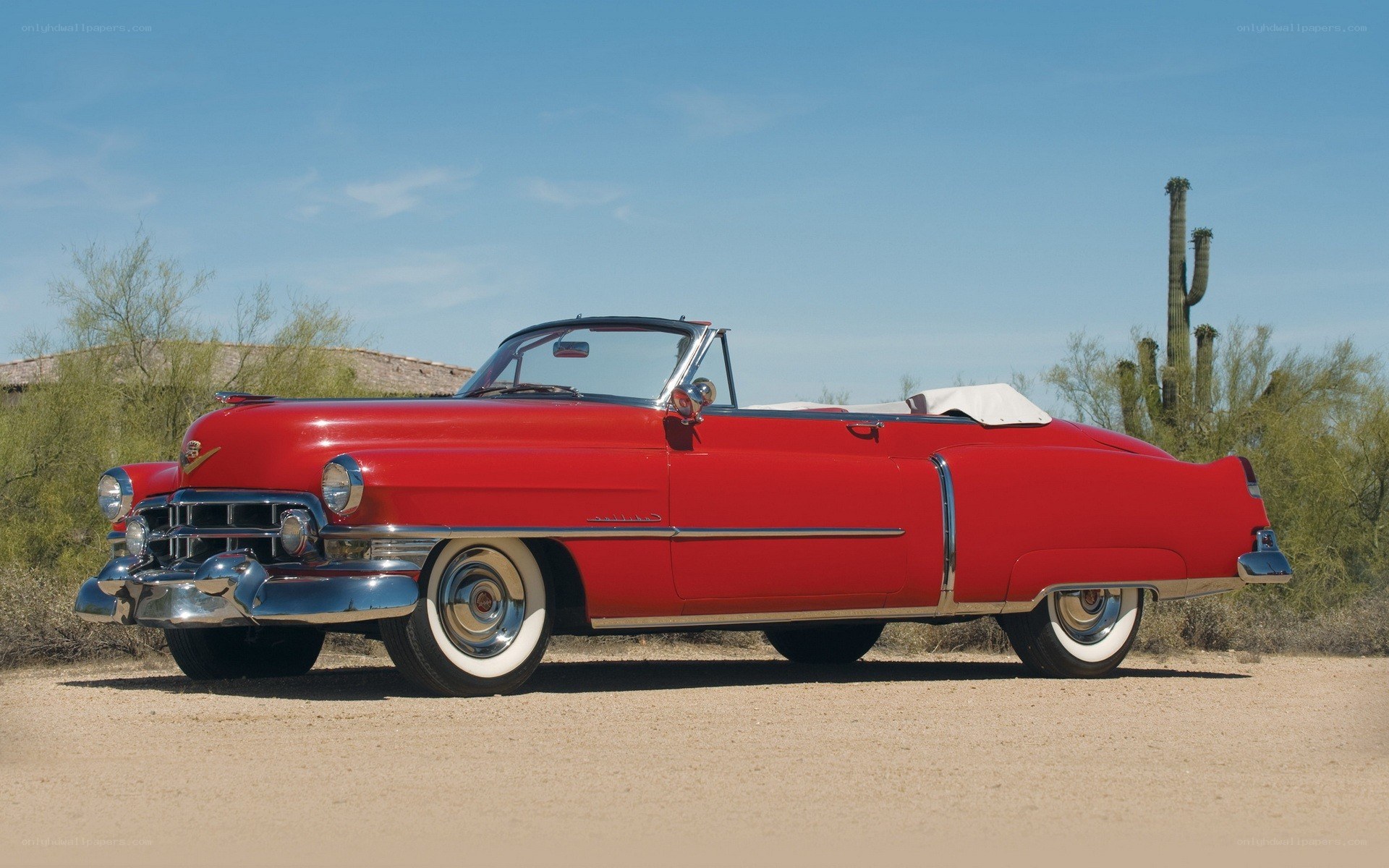 Red classic convertible car