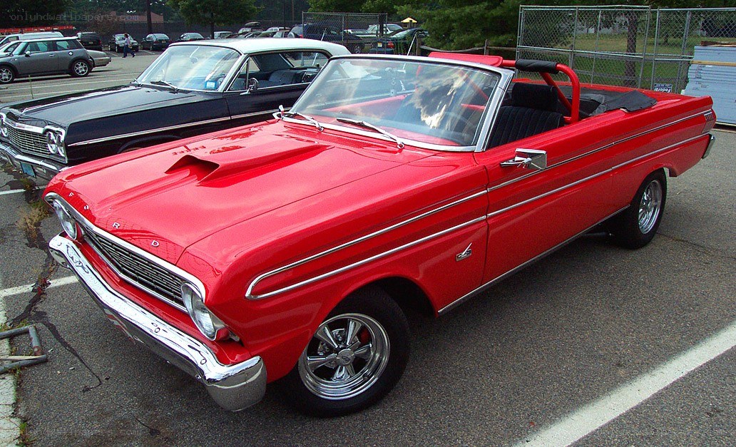 Red classic convertible car