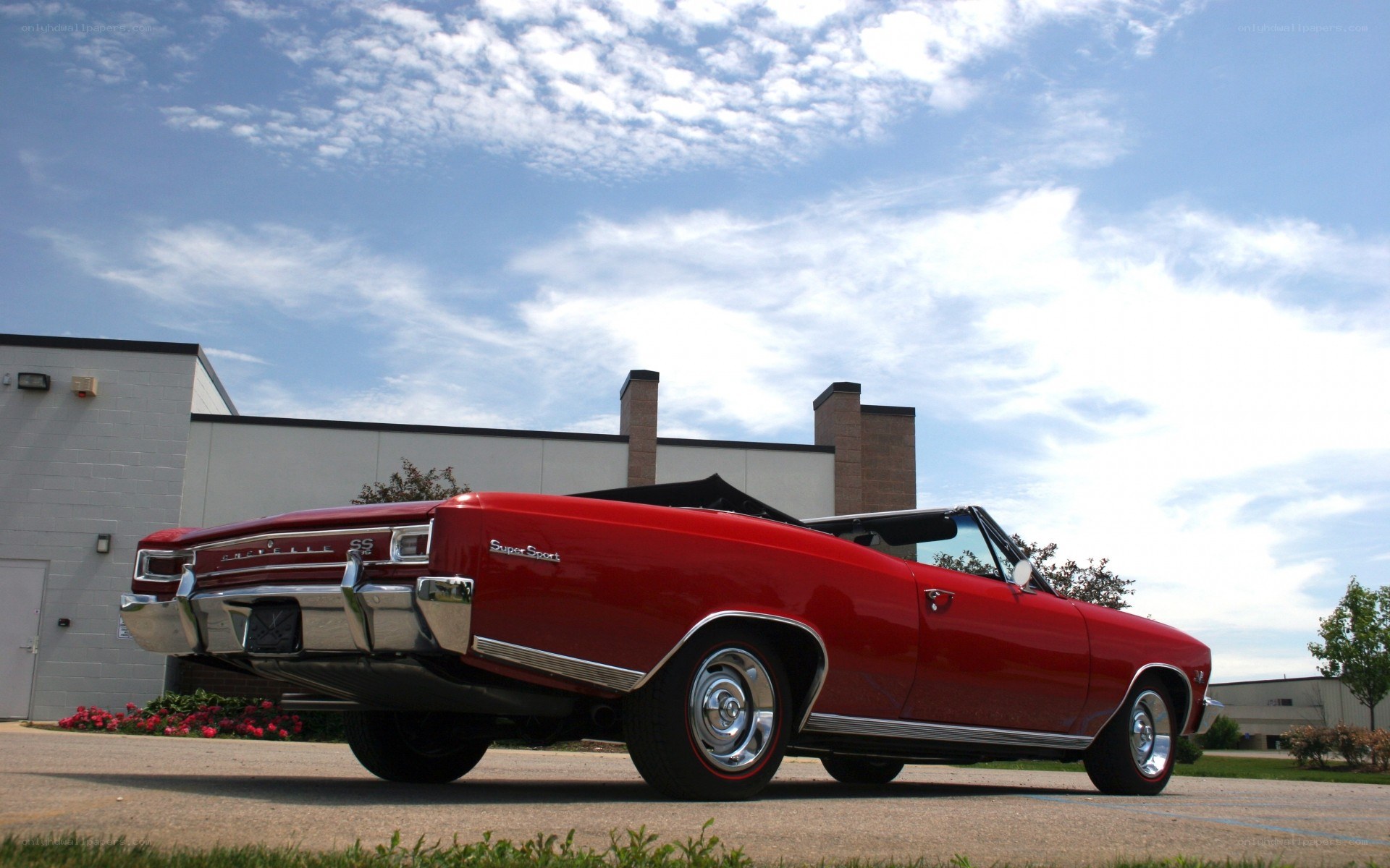 Red classic convertible car