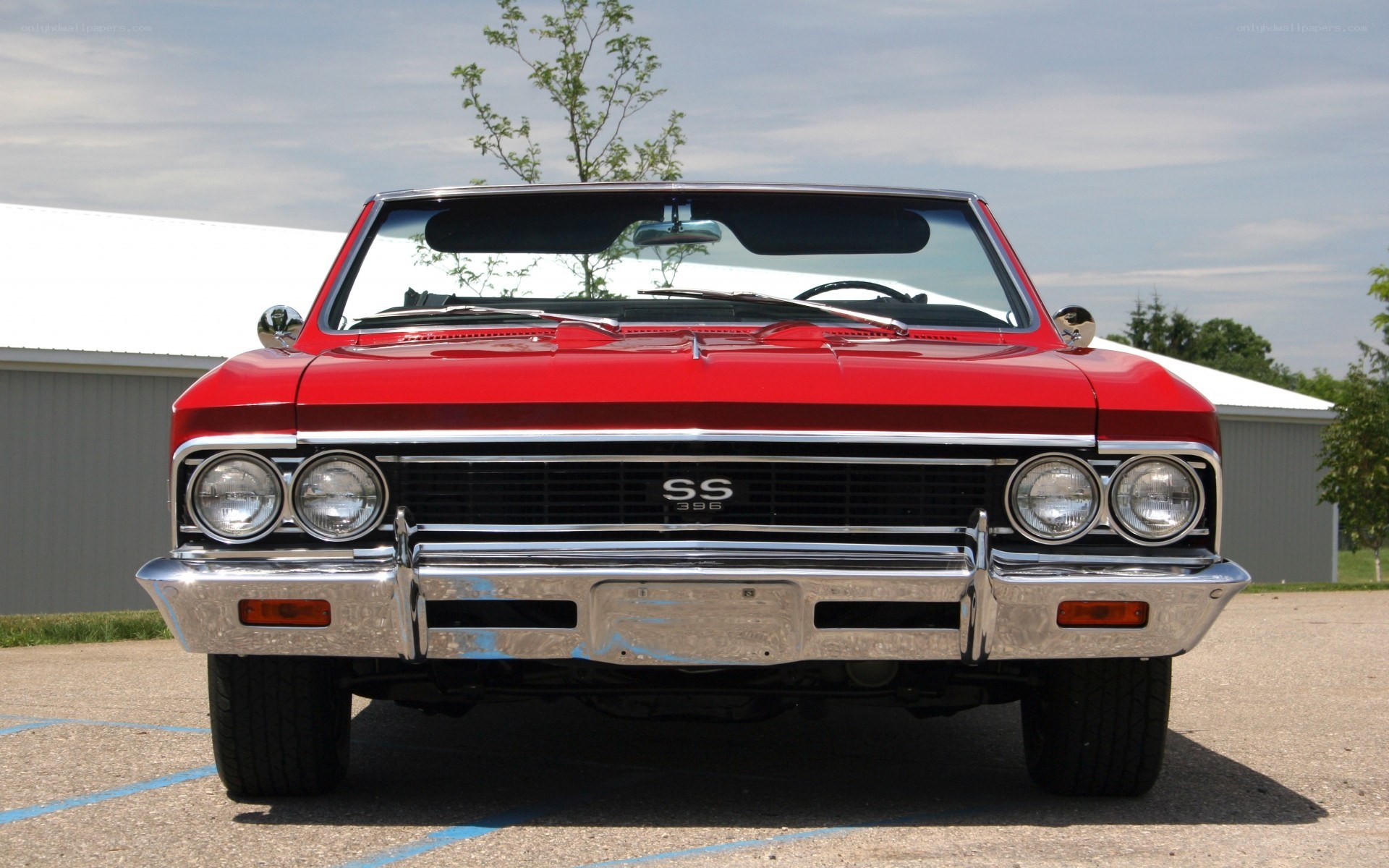 Red classic convertible car