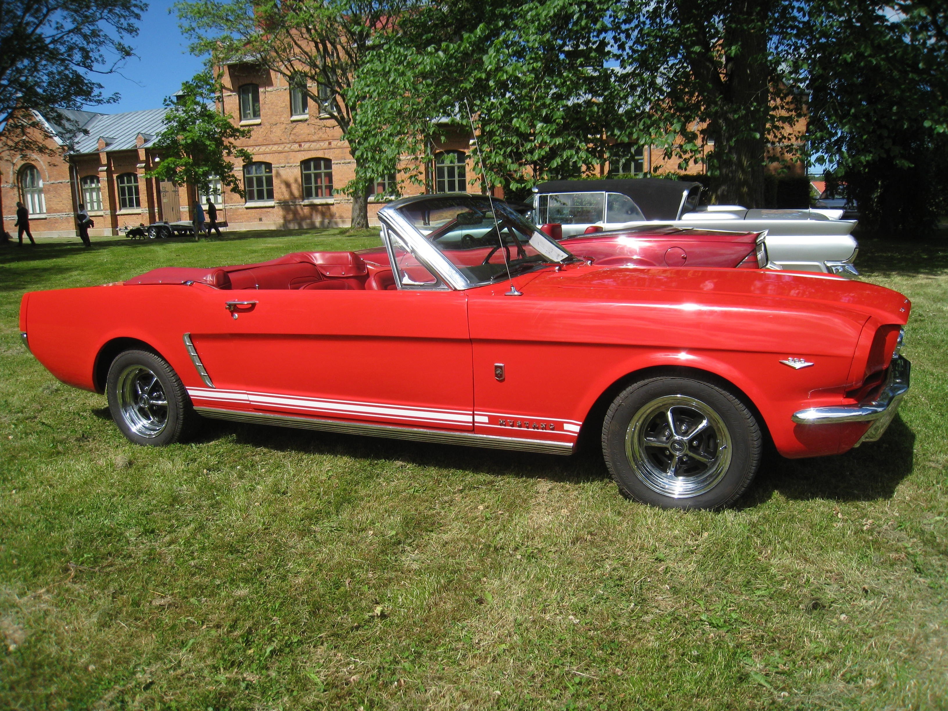Red classic convertible car