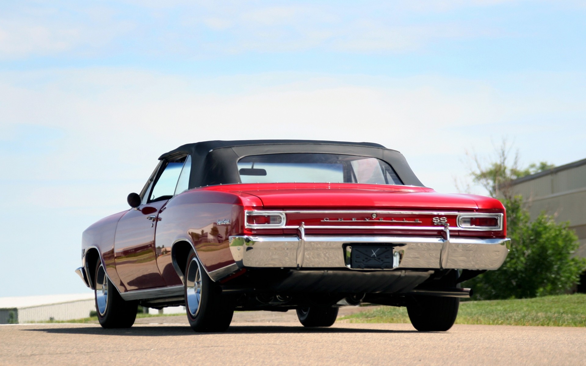 Red classic convertible car