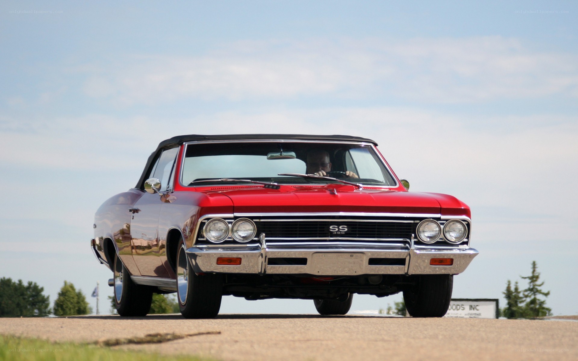 Red classic convertible car