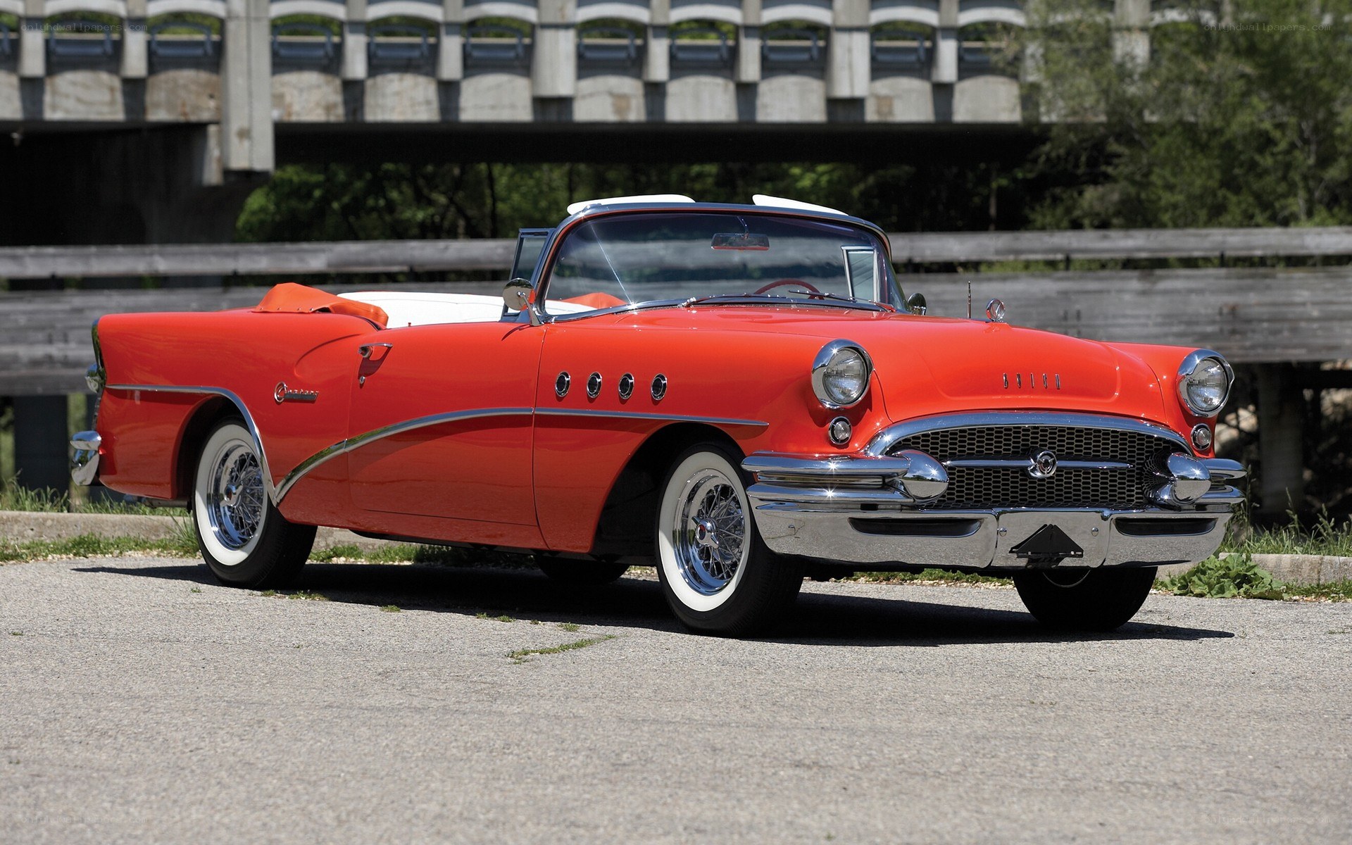 Red classic convertible car