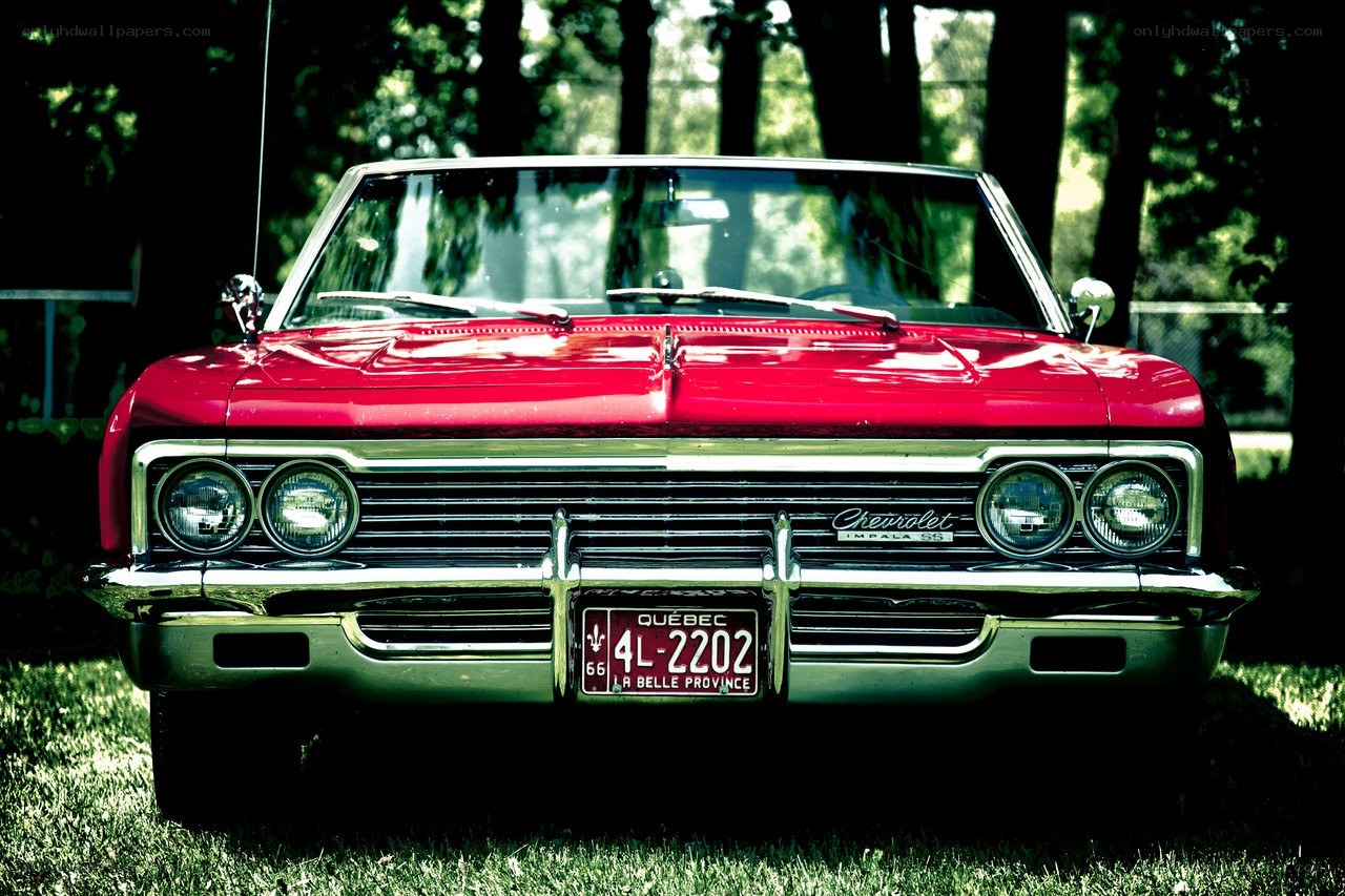 Red classic convertible car