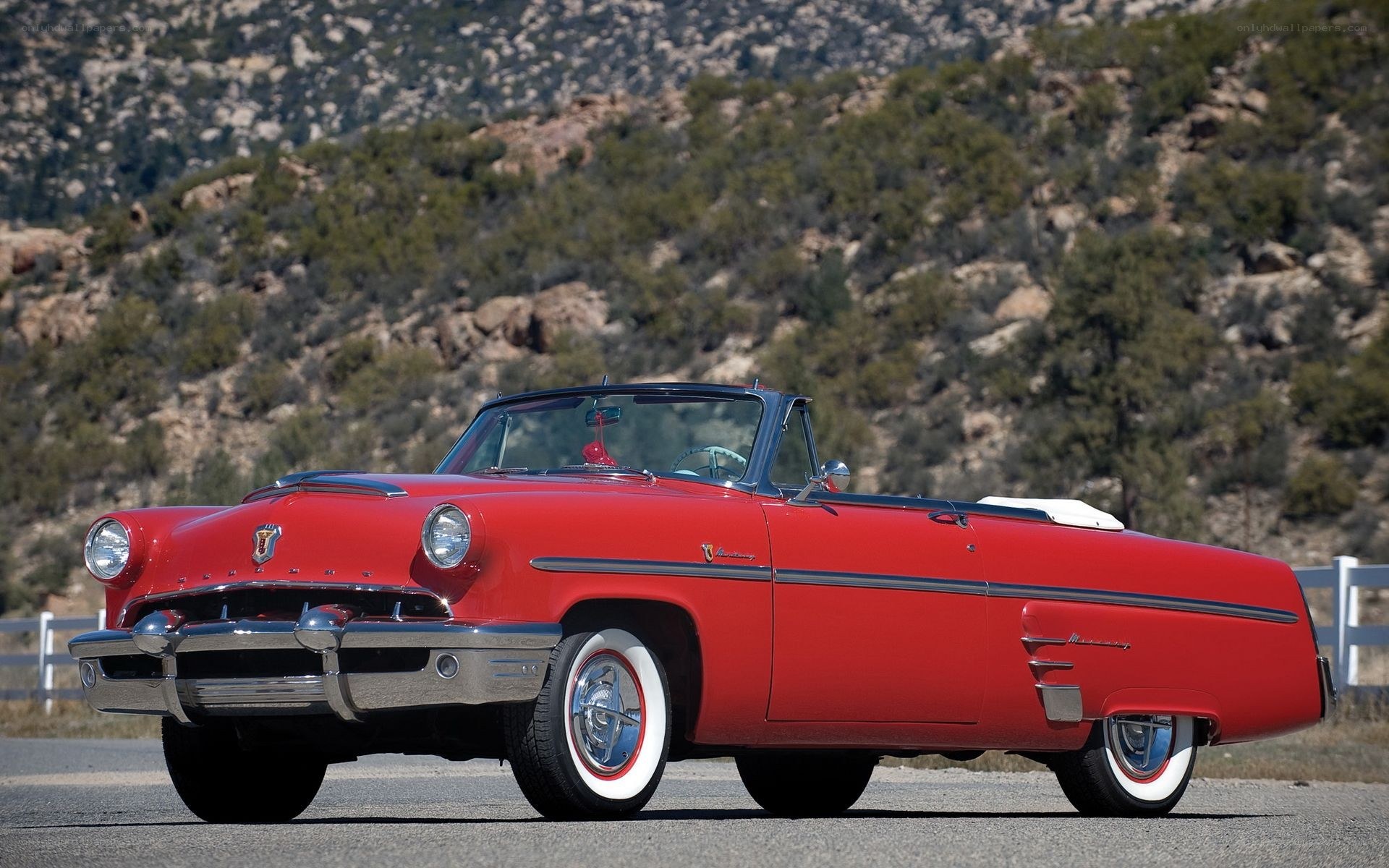 Red classic convertible car