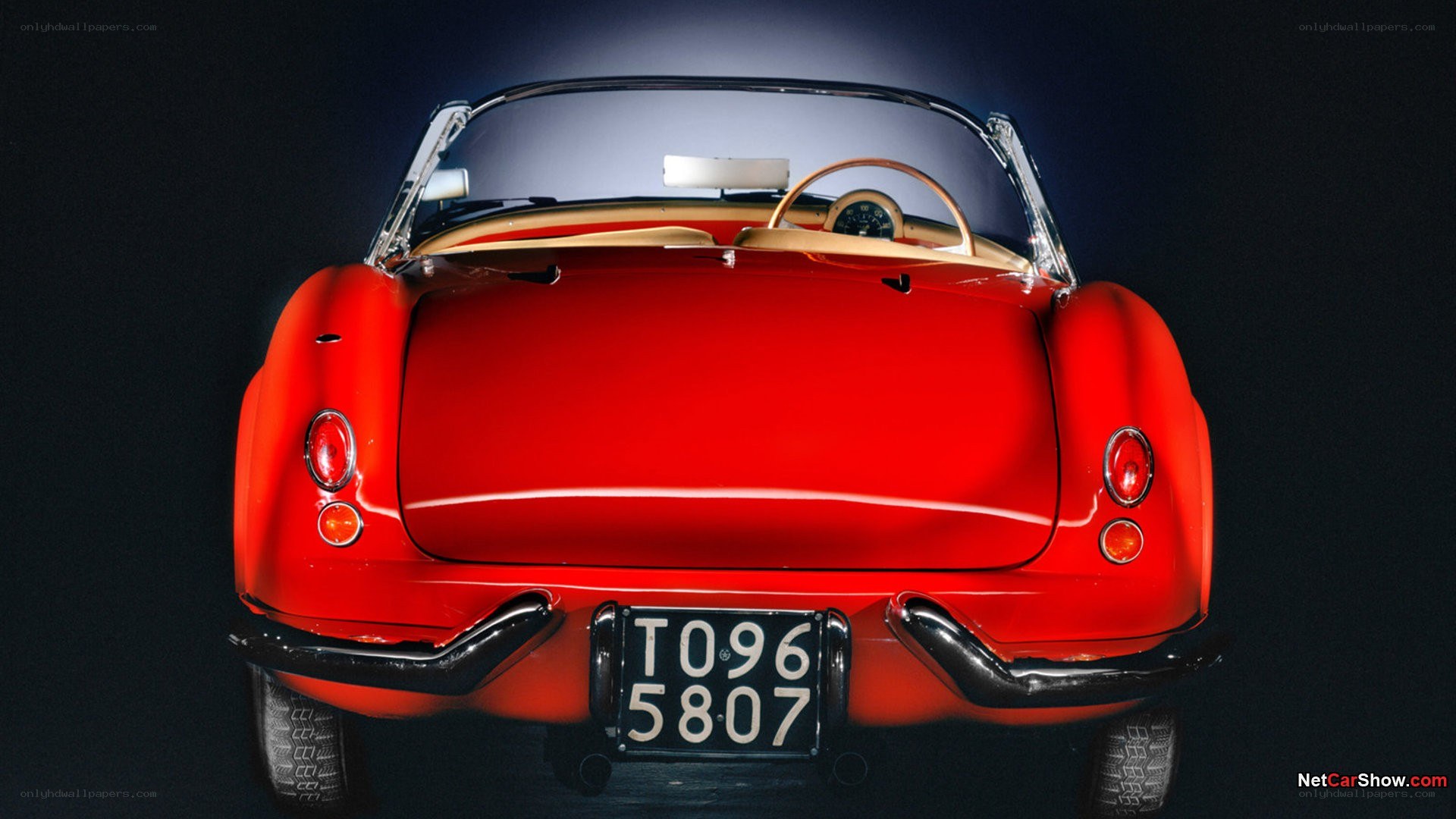 red classic convertible car