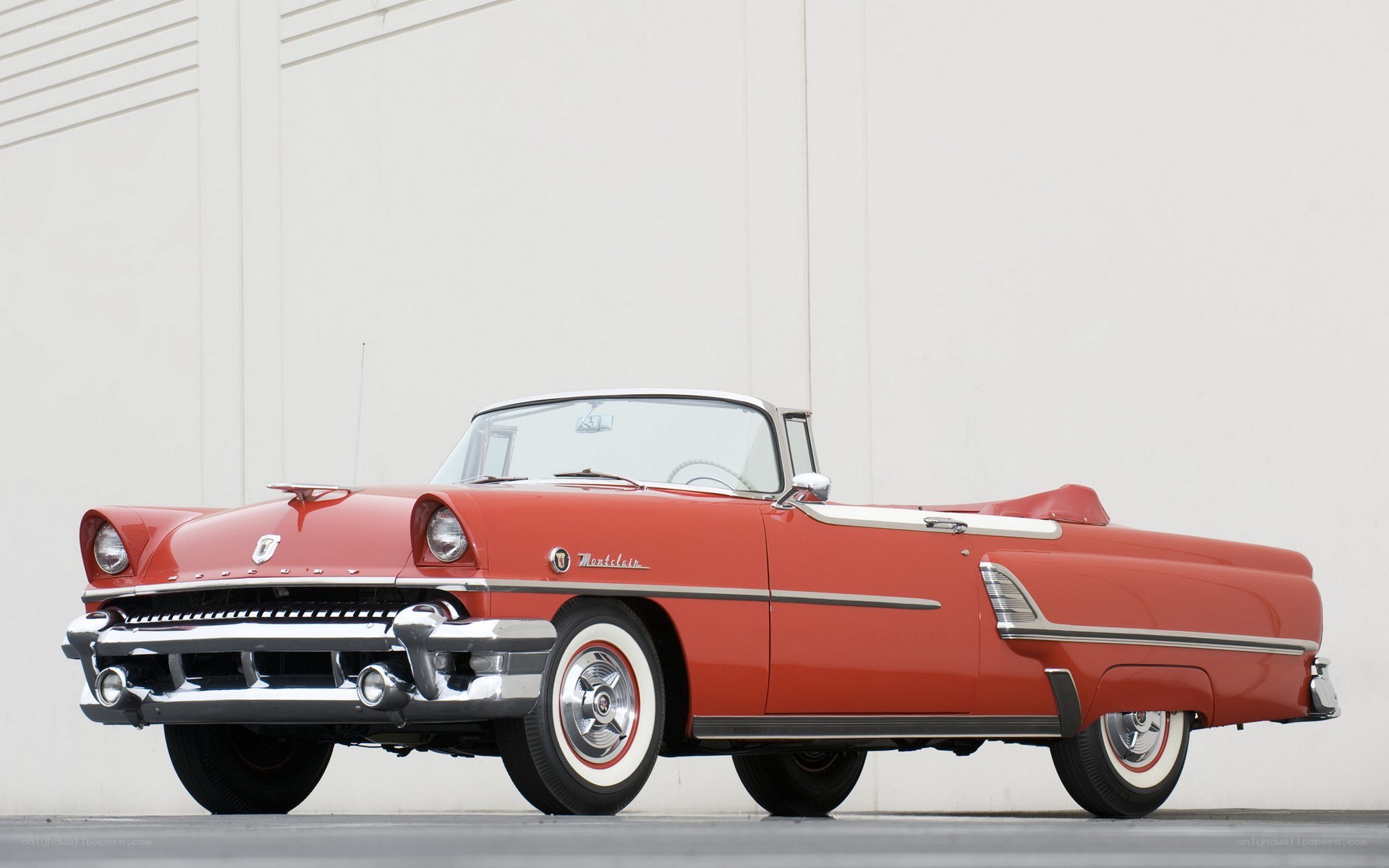 Red classic convertible car