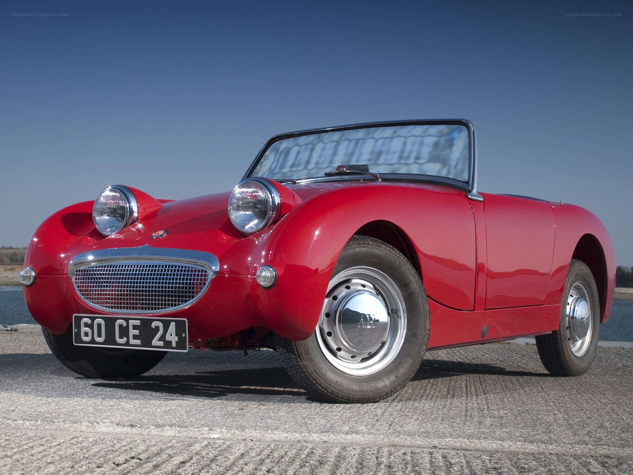 Red classic convertible car