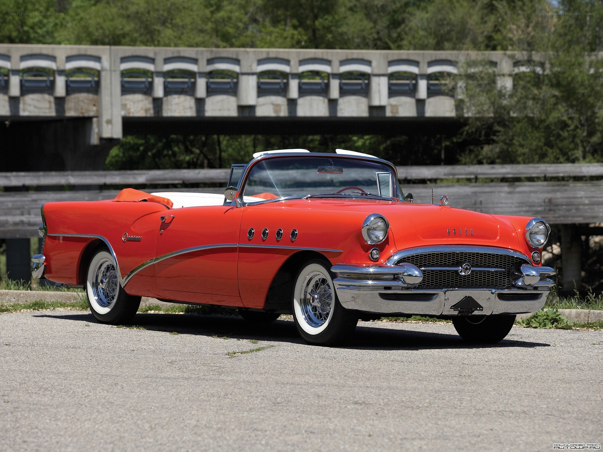 Red classic convertible car