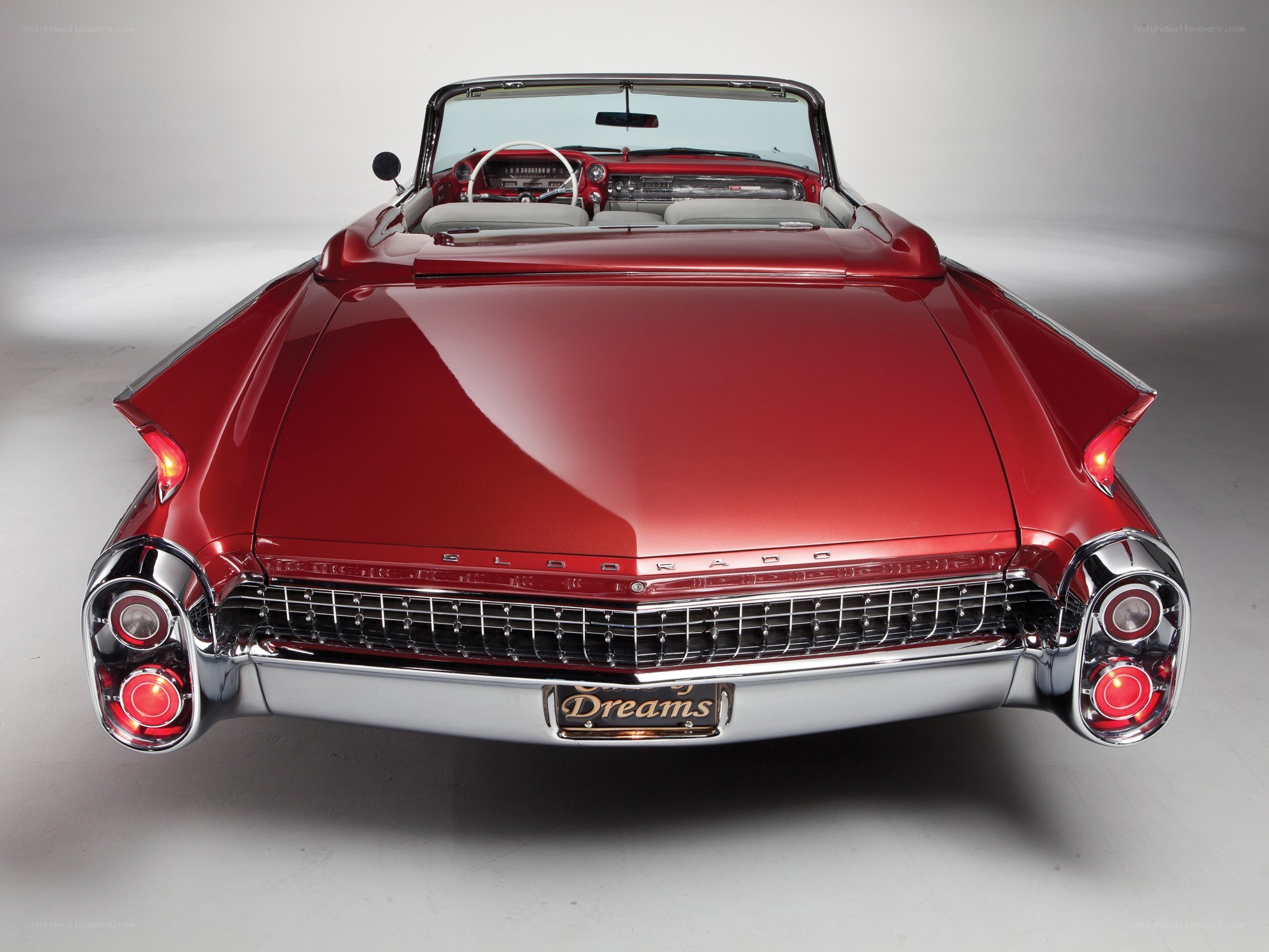 Red classic convertible car