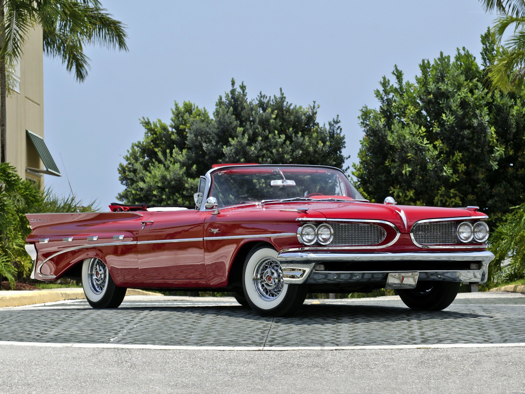 Red classic convertible car