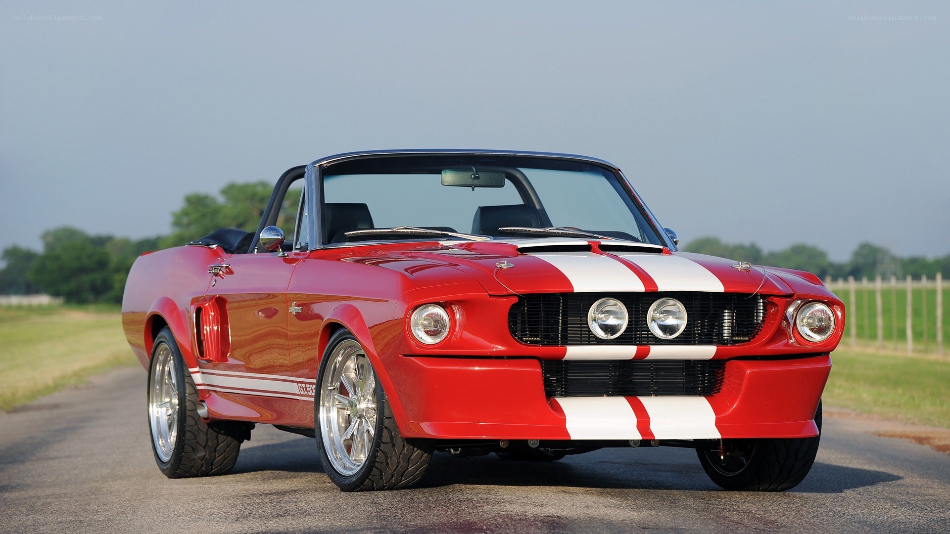 Red classic convertible car