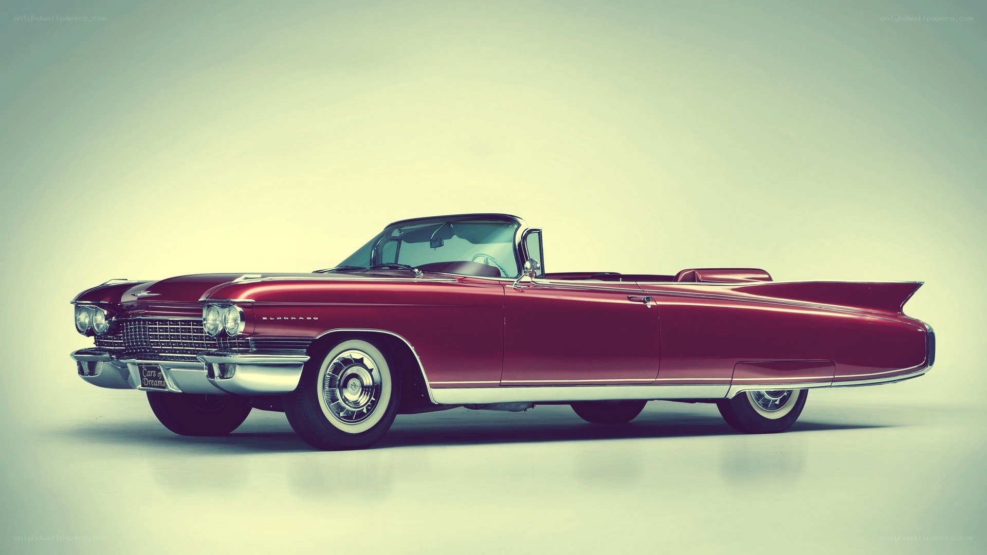 Red classic convertible car