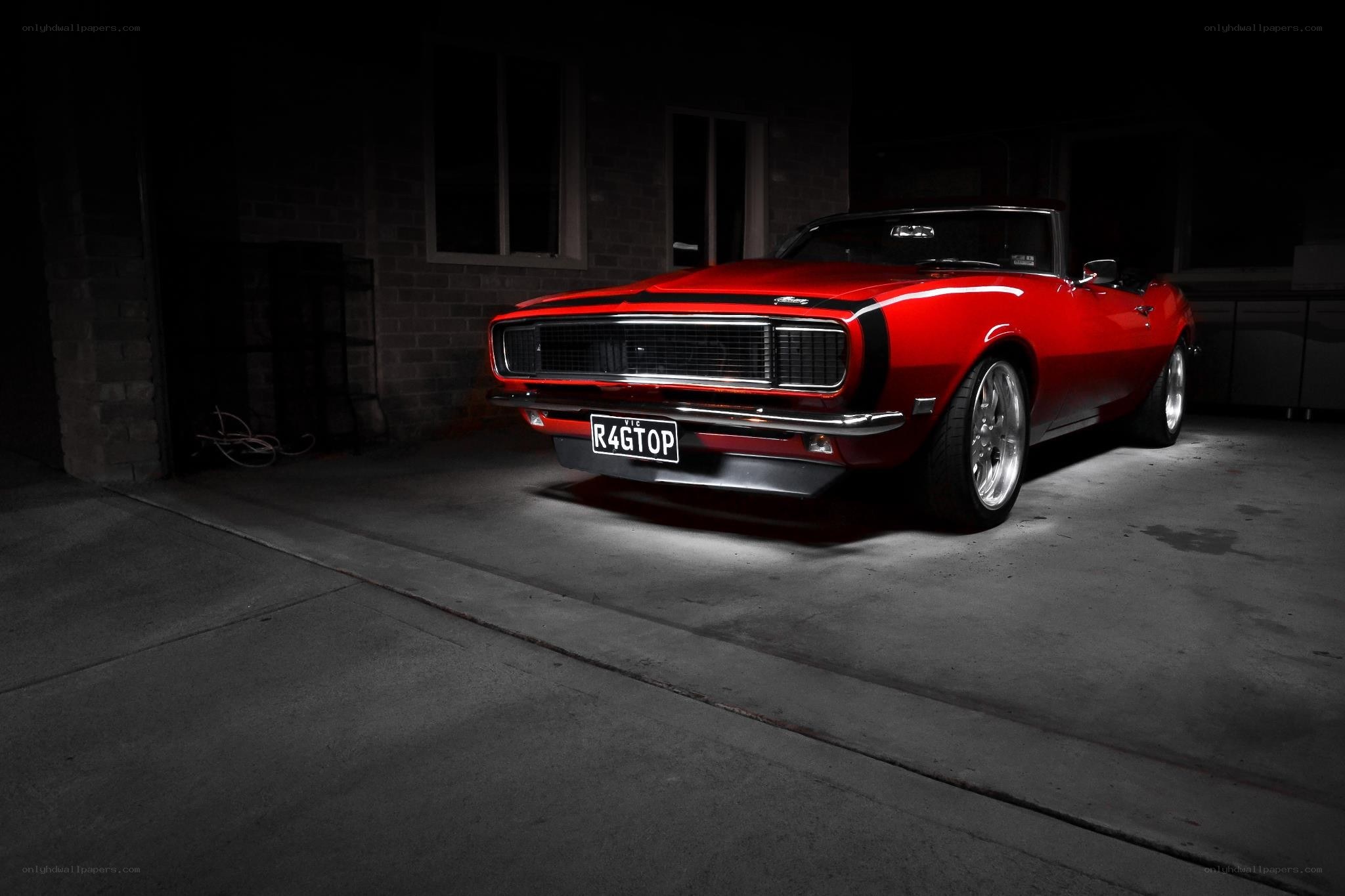 Red classic convertible car