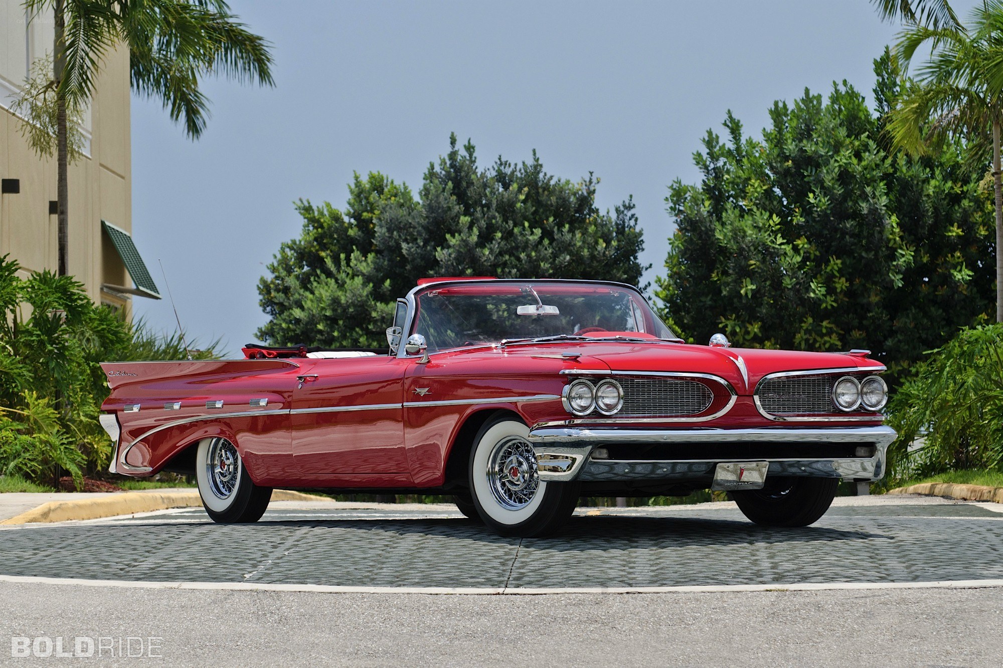 Red classic convertible car