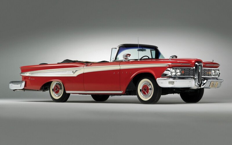 Red classic convertible car