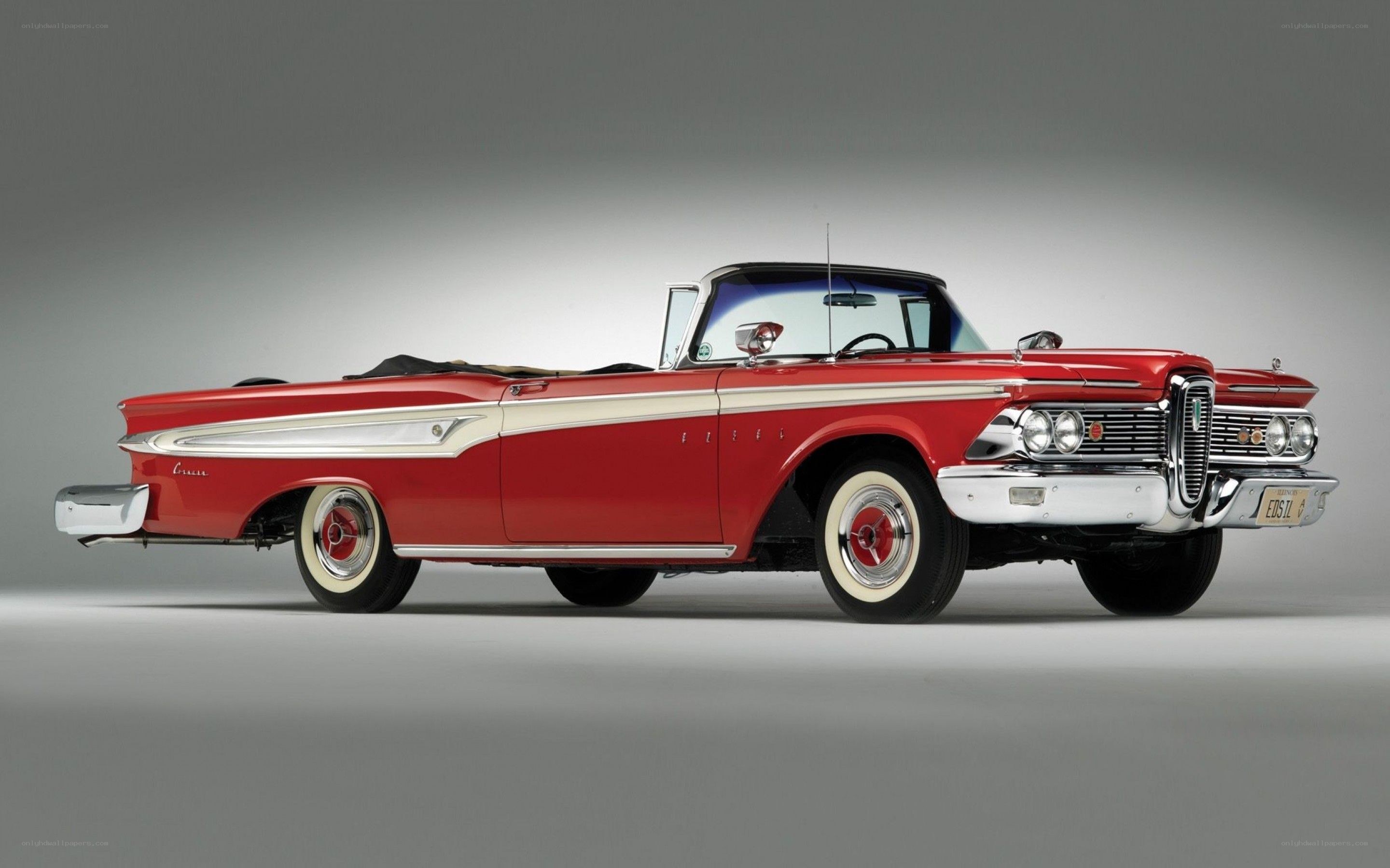 Red classic convertible car