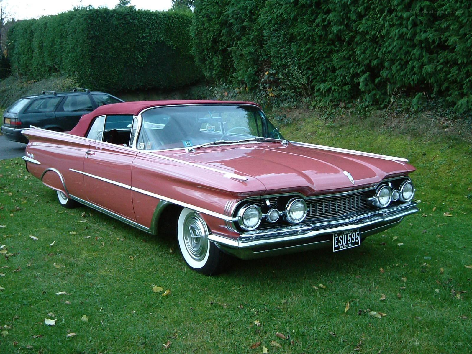 Red classic convertible car