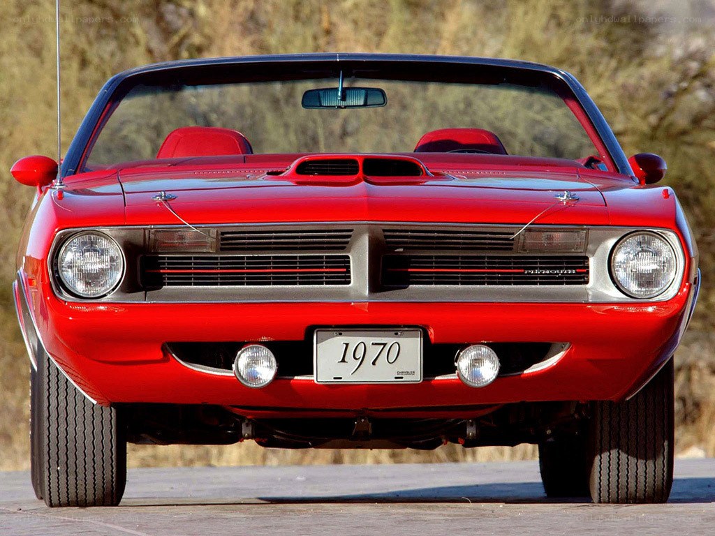 Red classic convertible car